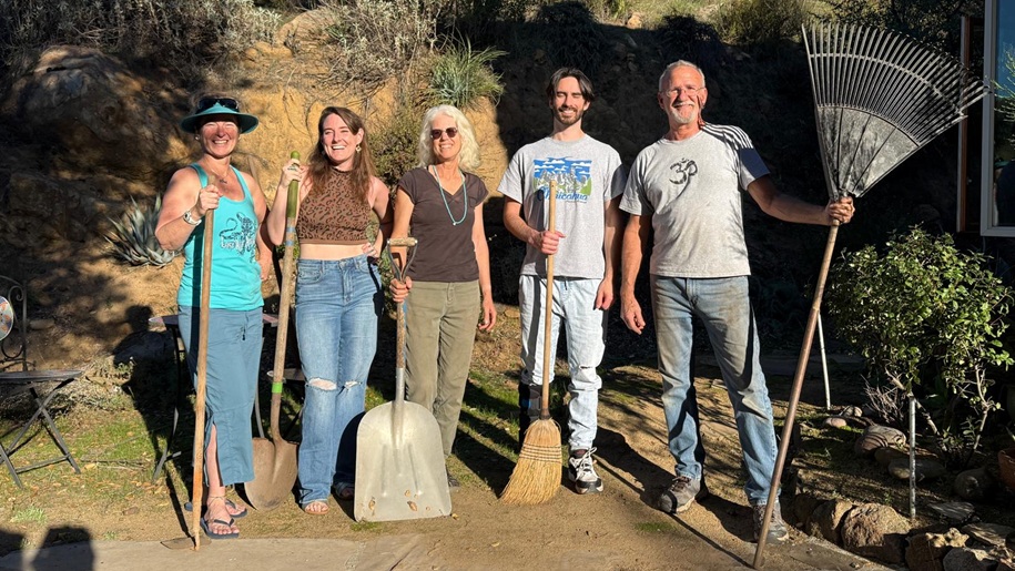 Group shot of 5 members of our community